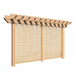 Creekvine Designs Rough Cut Cedar Monterrey Pergola With Lattice 8 Creekvine Designs Rough Cut Cedar Monterrey Pergola With Lattice -Outdoor Kitchen Shop CreekvineDesignsRoughCutCedarMonterreyPergolawithLattice 4