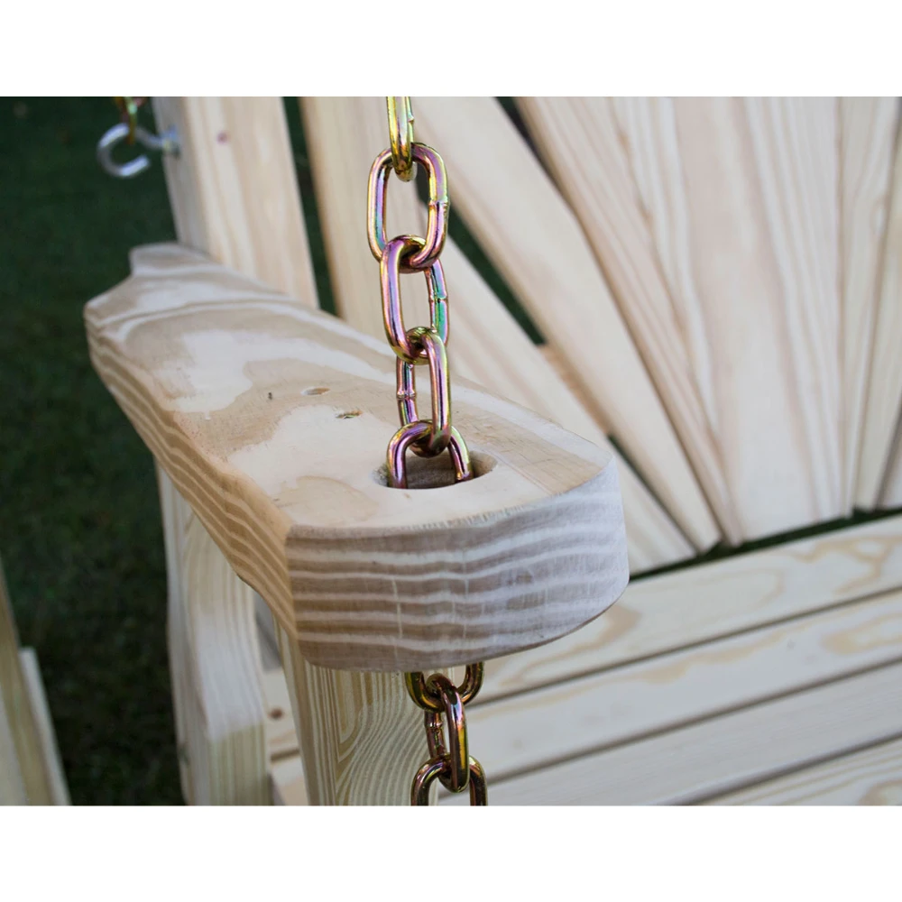 Creekvine Designs Treated Pine Crossback Porch Swing 4 Creekvine Designs Treated Pine Crossback Porch Swing - Image 2