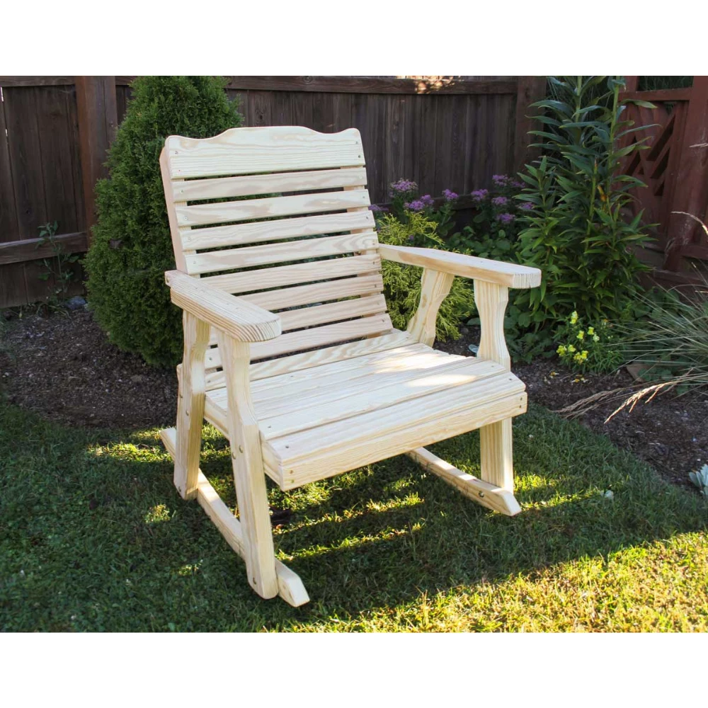 Creekvine Designs Treated Pine Crossback Rocking Chair 3 Creekvine Designs Treated Pine Crossback Rocking Chair