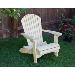 Creekvine Designs Treated Pine Folding Adirondack Chair