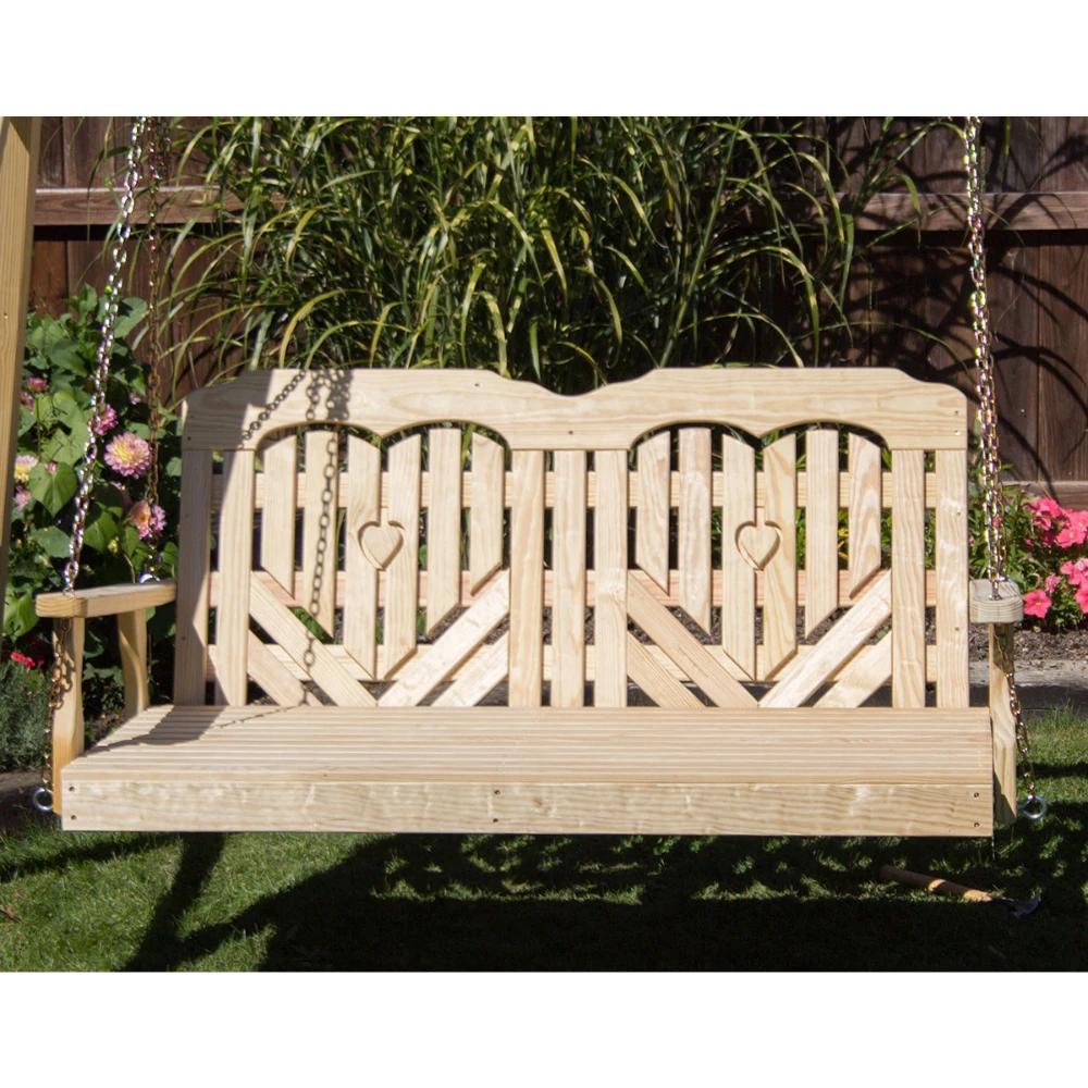 Creekvine Designs Treated Pine Heartback Swingbed 5 Creekvine Designs Treated Pine Heartback Swingbed - Image 3