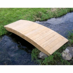 Creekvine Designs Treated Pine Plank Garden Bridge