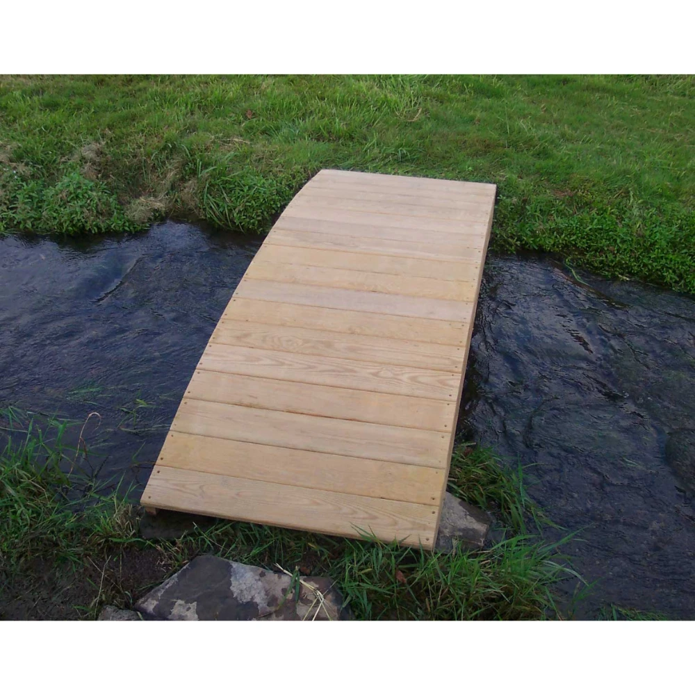 Creekvine Designs Treated Pine Plank Garden Bridge 5 Creekvine Designs Treated Pine Plank Garden Bridge - Image 3