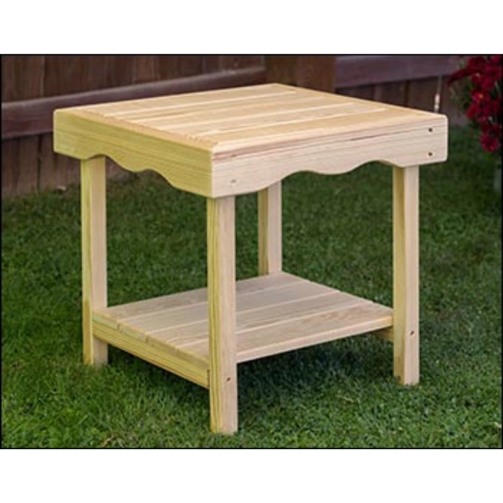 Creekvine Designs Treated Pine Rectangular End Table 2 Creekvine Designs Treated Pine Rectangular End Table