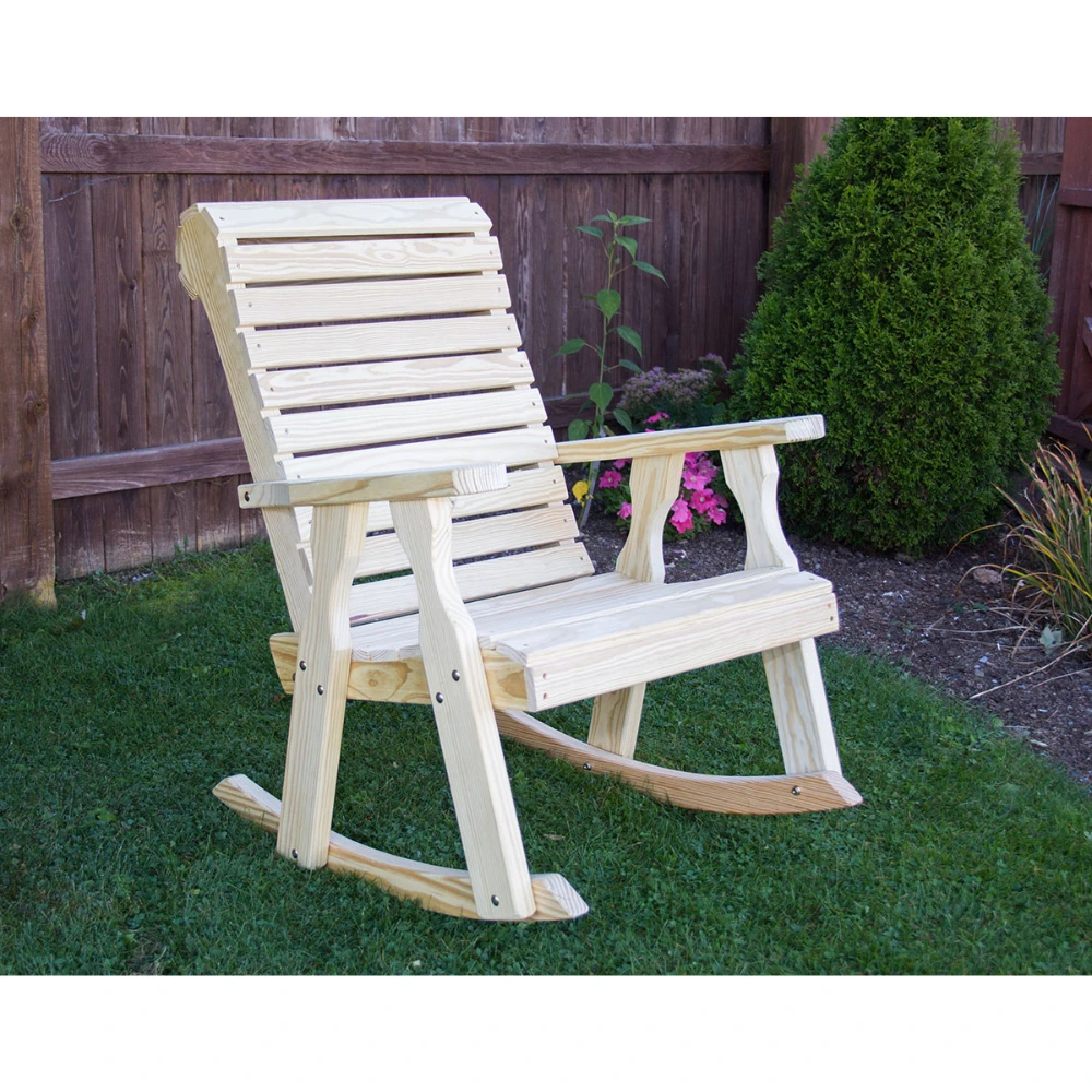 Creekvine Designs Treated Pine Rollback Rocking Chair 7 Creekvine Designs Treated Pine Rollback Rocking Chair - Image 5