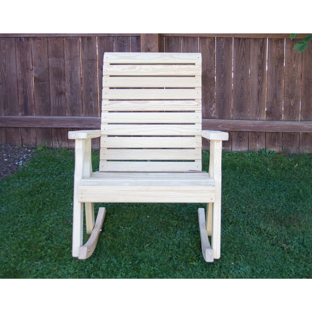 Creekvine Designs Treated Pine Rollback Rocking Chair 4 Creekvine Designs Treated Pine Rollback Rocking Chair - Image 2
