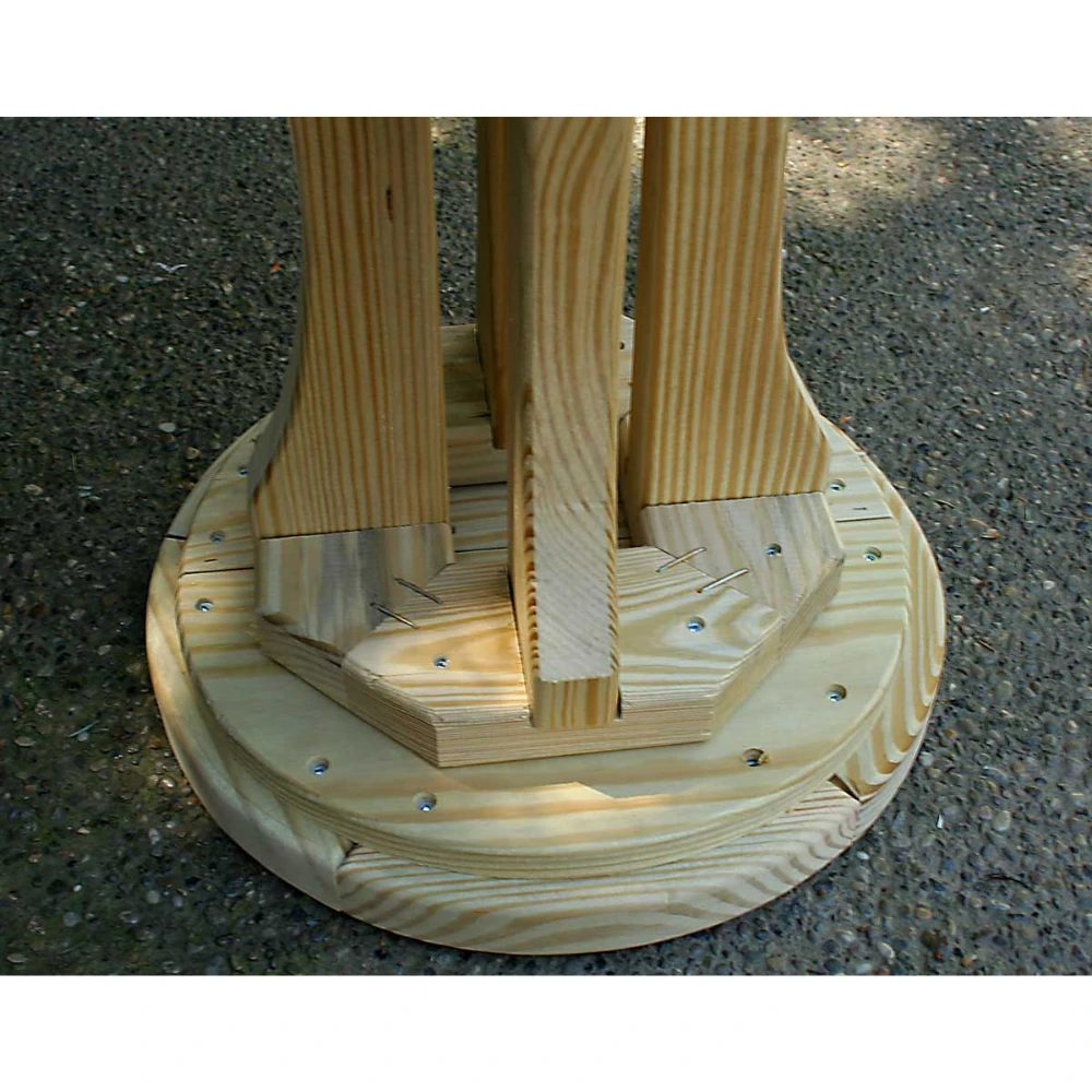 Creekvine Designs Treated Pine Star Design Pub Stool 6 Creekvine Designs Treated Pine Star Design Pub Stool - Image 4