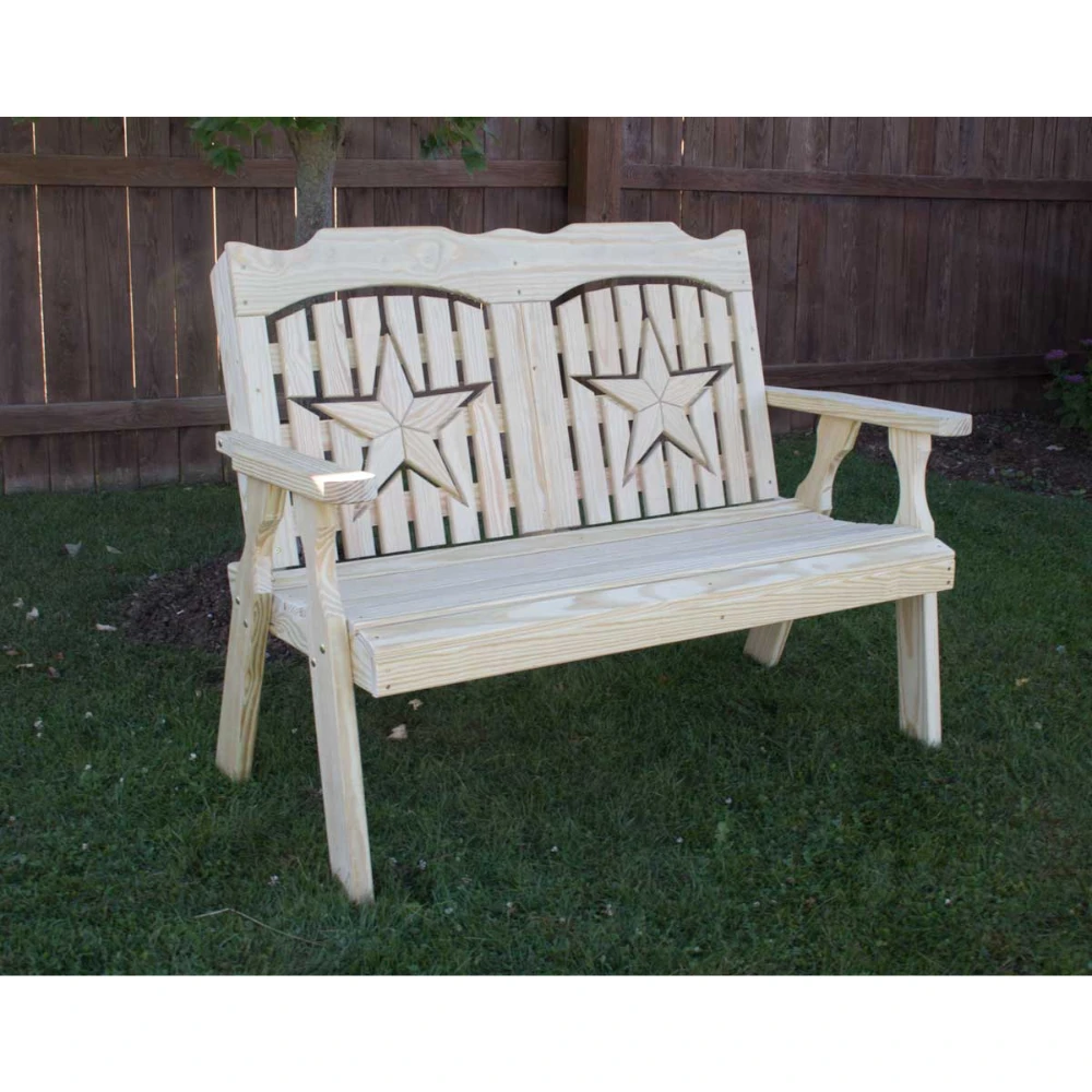 Creekvine Designs Treated Pine Starback Bench 3 Creekvine Designs Treated Pine Starback Bench