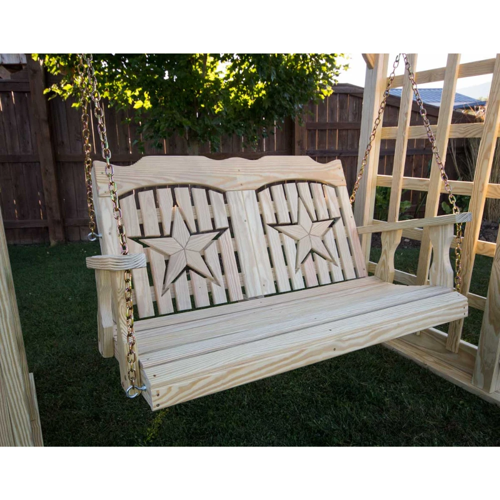 Creekvine Designs Treated Pine Starback Porch Swing 3 Creekvine Designs Treated Pine Starback Porch Swing