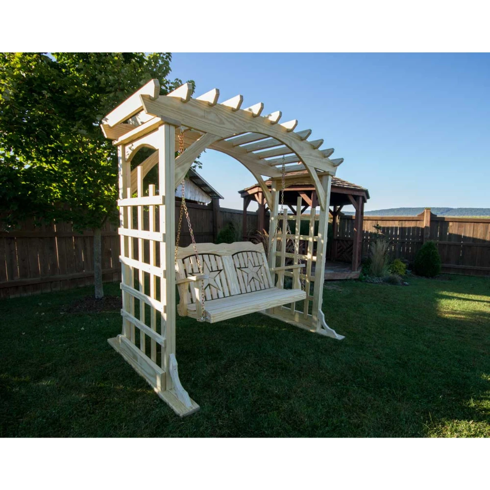 Creekvine Designs Treated Pine Starback Porch Swing 5 Creekvine Designs Treated Pine Starback Porch Swing - Image 3