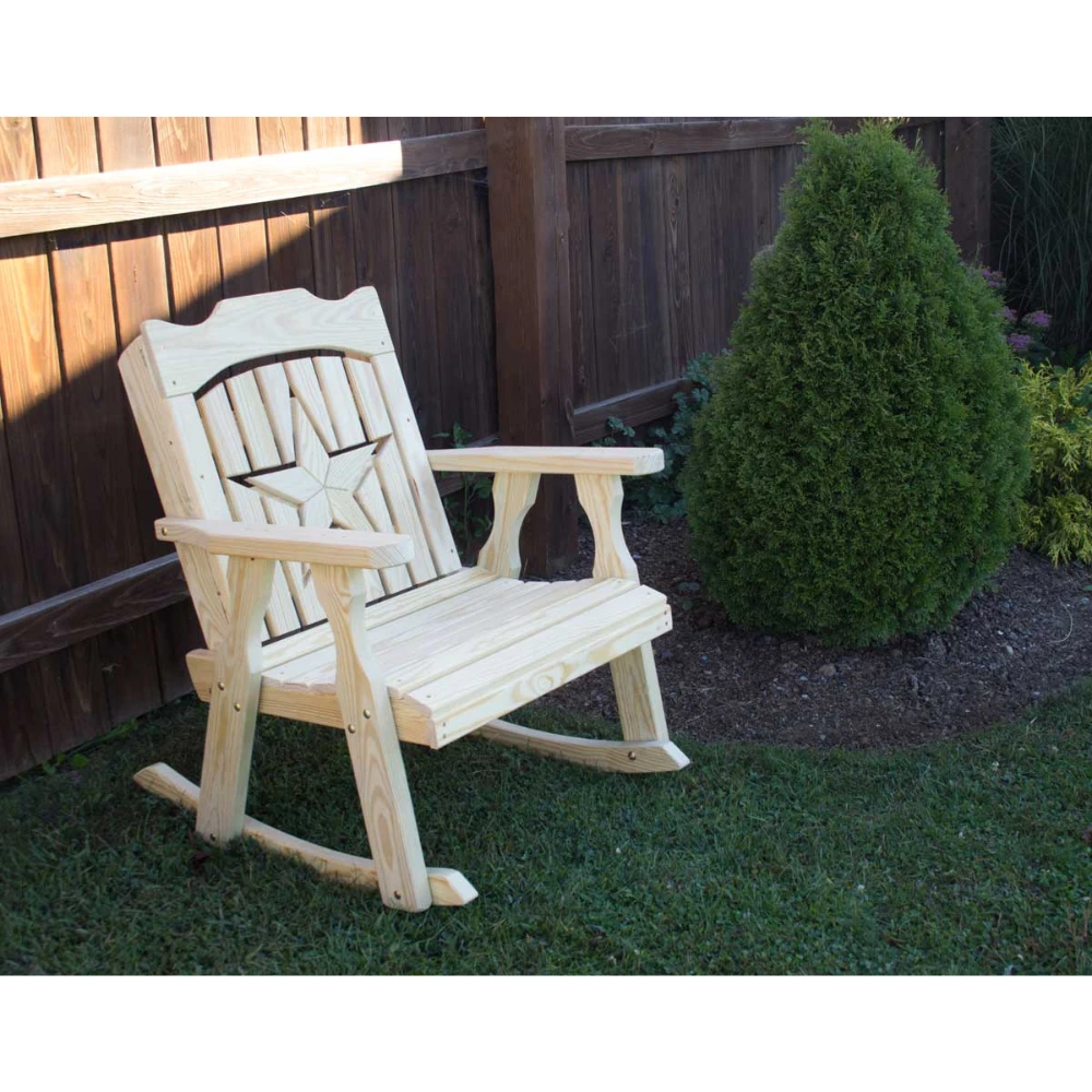 Creekvine Designs Treated Pine Starback Rocker 4 Creekvine Designs Treated Pine Starback Rocker - Image 2