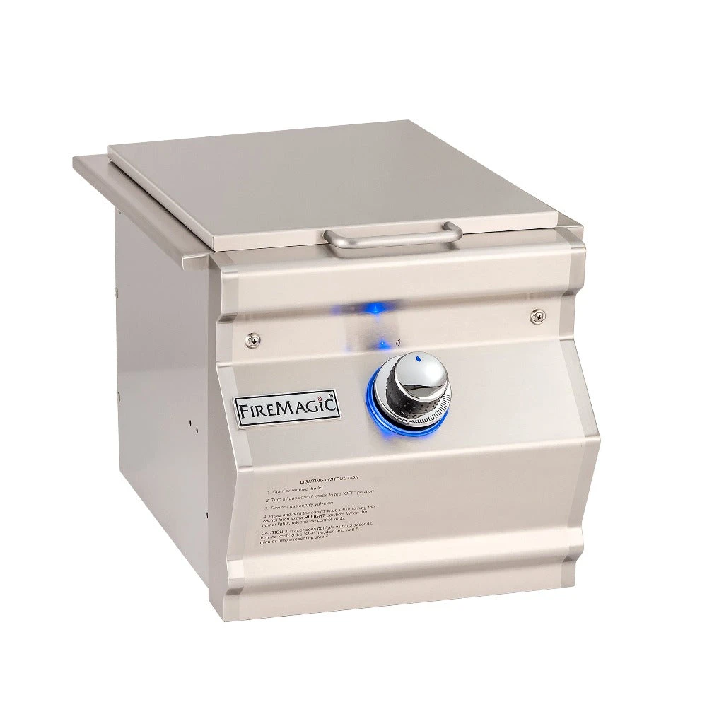 Fire Magic Aurora Built-In Single Side Burner 3 Fire Magic Aurora Built-In Single Side Burner