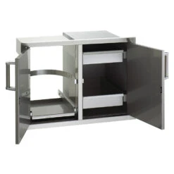 Fire Magic Double Doors With Trash Tray & Dual Drawers 7 Fire Magic Double Doors With Trash Tray & Dual Drawers -Outdoor Kitchen Shop FM 53930SC 12 Flush Mounted Double Doors w Trash Tray Dual Drawers BB scaled 1