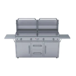 Le Griddle Grand Texan 4-Burner Freestanding Gas Griddle - GFE160CK 11 Le Griddle Grand Texan 4-Burner Freestanding Gas Griddle - GFE160CK -Outdoor Kitchen Shop GFE160LeGriddleGrandTexan4BurnergasGriddlewithlidsopen