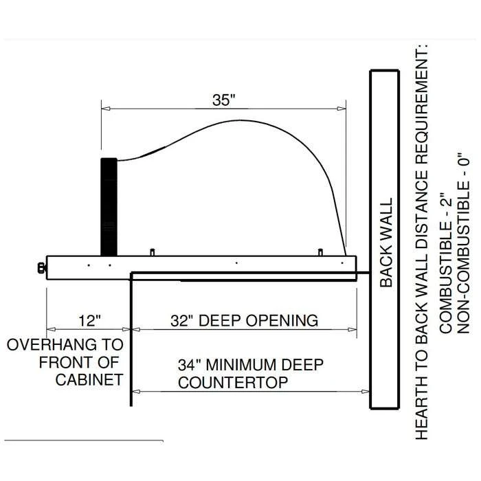 HPC Forno Hybrid Gas/Wood Fueled Mosaic Tile Pizza Oven On Wheeled Cart 16 HPC Forno Hybrid Gas/Wood Fueled Mosaic Tile Pizza Oven On Wheeled Cart - Image 14