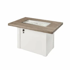 The Outdoor Greatroom Company Driftwood Havenwood Rectangular Gas Fire Pit Table With White Base (HVDW-1224-K) 13 The Outdoor Greatroom Company Driftwood Havenwood Rectangular Gas Fire Pit Table With White Base (HVDW-1224-K) -Outdoor Kitchen Shop HVDW 1224 K 3