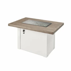 The Outdoor Greatroom Company Driftwood Havenwood Rectangular Gas Fire Pit Table With White Base (HVDW-1224-K) 14 The Outdoor Greatroom Company Driftwood Havenwood Rectangular Gas Fire Pit Table With White Base (HVDW-1224-K) -Outdoor Kitchen Shop HVDW 1224 K 5