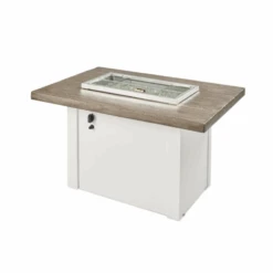 The Outdoor Greatroom Company Driftwood Havenwood Rectangular Gas Fire Pit Table With White Base (HVDW-1224-K) 15 The Outdoor Greatroom Company Driftwood Havenwood Rectangular Gas Fire Pit Table With White Base (HVDW-1224-K) -Outdoor Kitchen Shop HVDW 1224 K 6