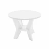 Ledge Lounger Mainstay Round Side Table (LLMSSTRDWH) 2 Ledge Lounger Mainstay Round Side Table (LLMSSTRDWH) -Outdoor Kitchen Shop LLMSATRDWH