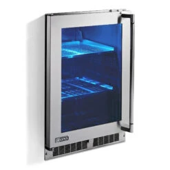 Lynx 24-Inch Outdoor Glass Door Refrigerator - LN24REFGL/R 10 Lynx 24-Inch Outdoor Glass Door Refrigerator - LN24REFGL/R -Outdoor Kitchen Shop LM24REFGL threequarter