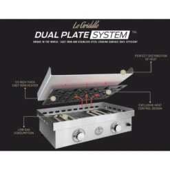 Le Griddle Wee 16-Inch Freestanding Gas Griddle - GFE40CK 13 Le Griddle Wee 16-Inch Freestanding Gas Griddle - GFE40CK -Outdoor Kitchen Shop LeGriddleDualPlateSystem cd8b0977 590b 4264 b17e 796ae01af159