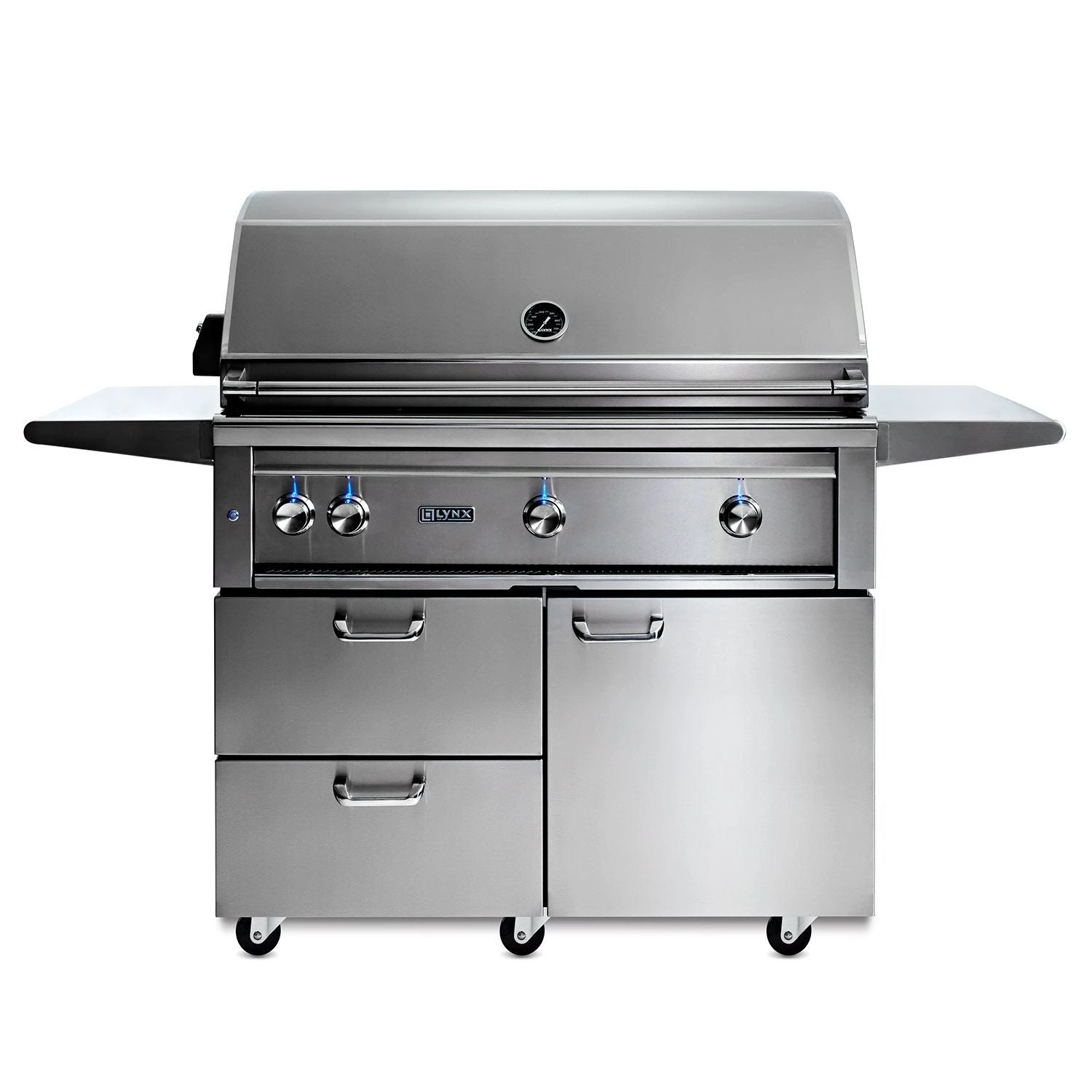 Lynx 42-Inch Professional Gas Grill On Cart With All Trident Infrared Burners - L42ATRF-LP/NG 3 Lynx 42-Inch Professional Gas Grill On Cart With All Trident Infrared Burners - L42ATRF-LP/NG