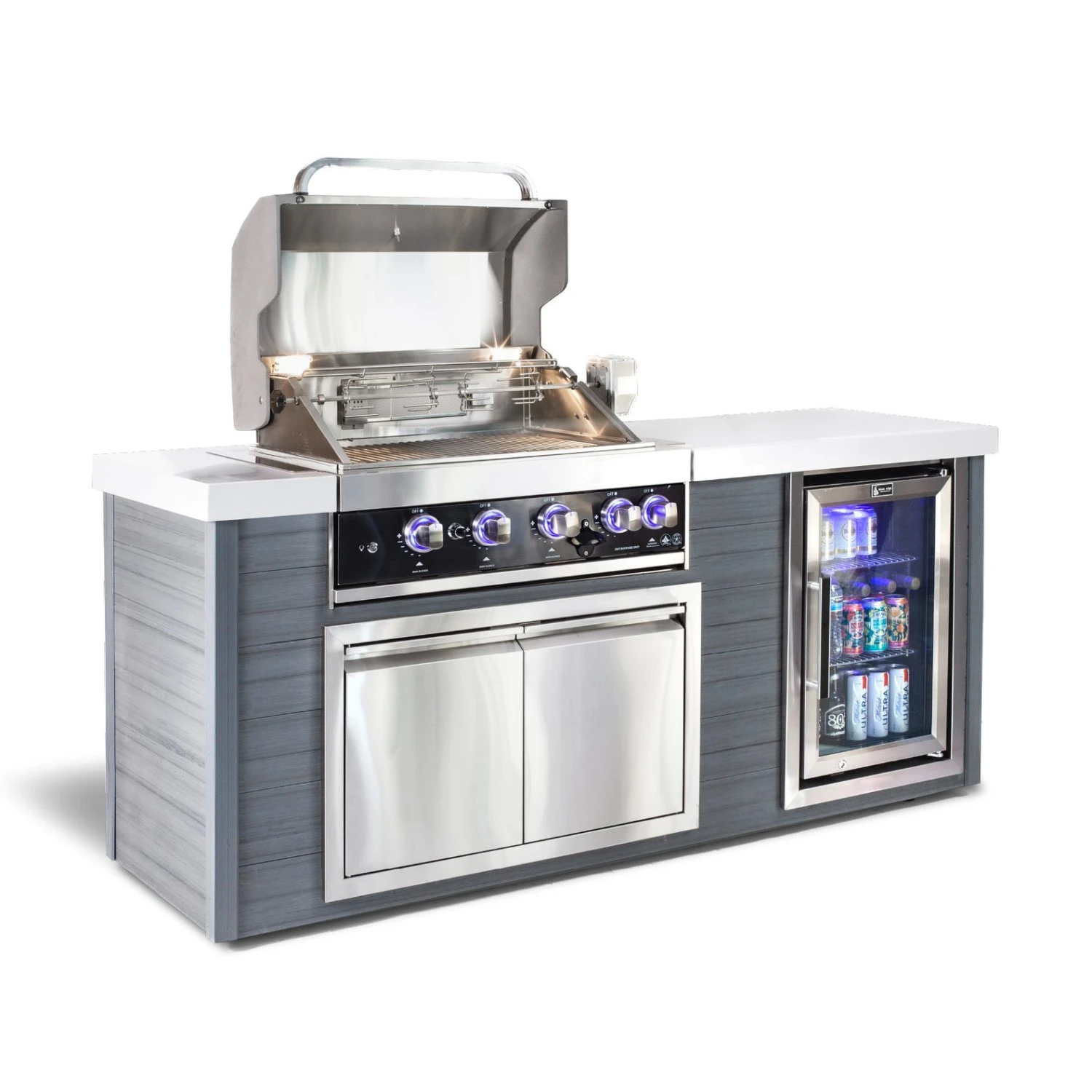 Mont Alpi Artwood 4-Burner Black Stainless Steel BBQ Grill Island - MA400-AWBSS 8 Mont Alpi Artwood 4-Burner Black Stainless Steel BBQ Grill Island - MA400-AWBSS - Image 6