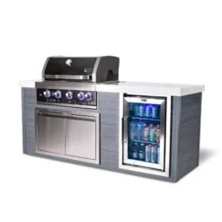 Mont Alpi Artwood 4-Burner Black Stainless Steel BBQ Grill Island - MA400-AWBSS 16 Mont Alpi Artwood 4-Burner Black Stainless Steel BBQ Grill Island - MA400-AWBSS -Outdoor Kitchen Shop MA400 AWBSS view 4 2x 100