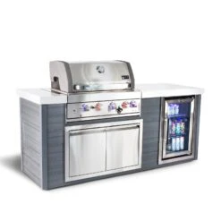 Mont Alpi Artwood 4-Burner Stainless Steel BBQ Grill Island - MA400-AW -Outdoor Kitchen Shop MA400 AW view 3 2x 100