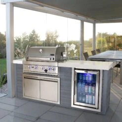 Mont Alpi Artwood 4-Burner Stainless Steel BBQ Grill Island - MA400-AW -Outdoor Kitchen Shop MA400 AWlifestyle