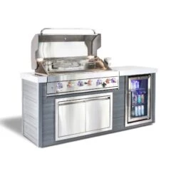 Mont Alpi Artwood 6-Burner Stainless Steel BBQ Grill Island - MA805-AW -Outdoor Kitchen Shop MA805 AW view 5 2x 100