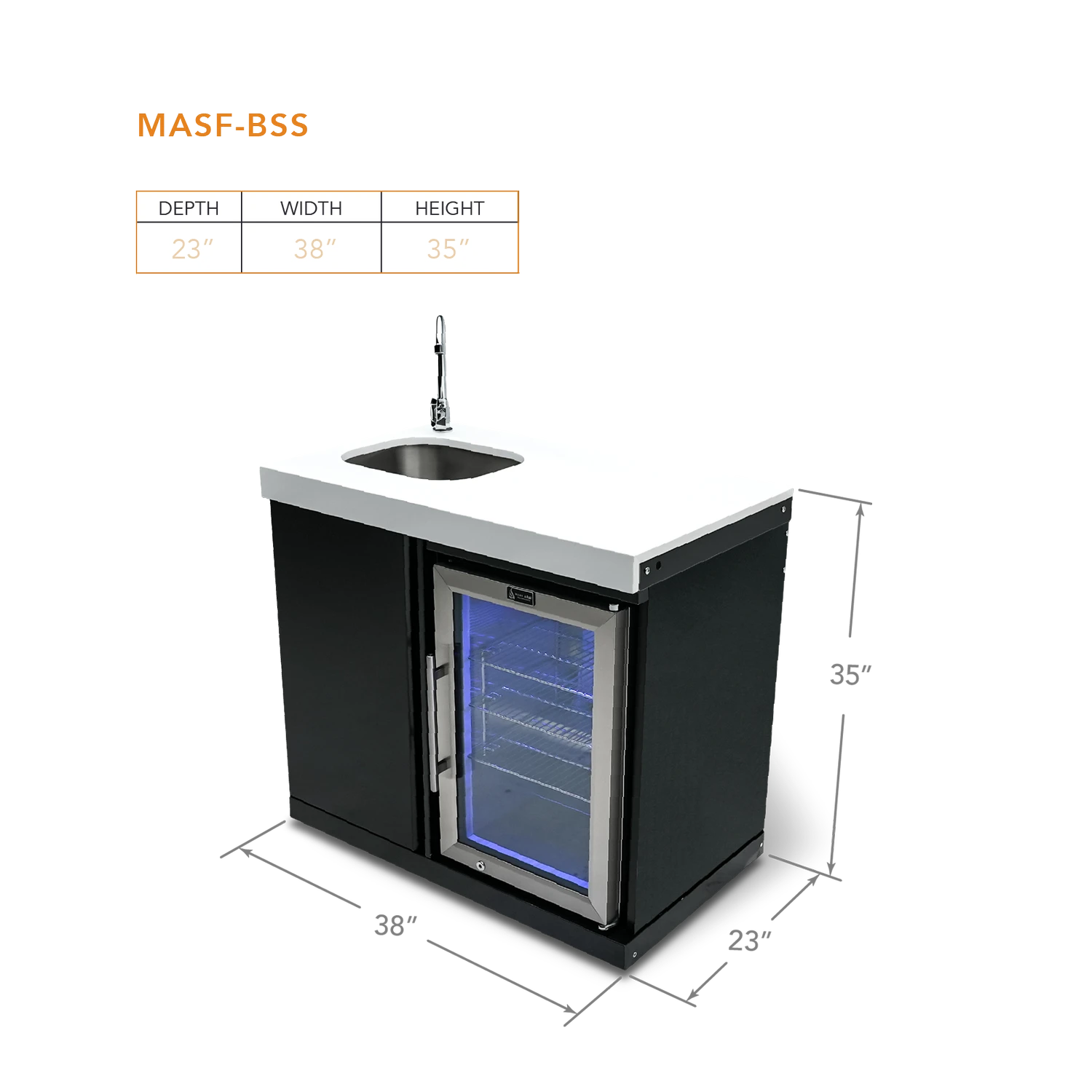 Mont Alpi Black Stainless Steel Beverage Center - MASF-BSS 4 Mont Alpi Black Stainless Steel Beverage Center - MASF-BSS - Image 2