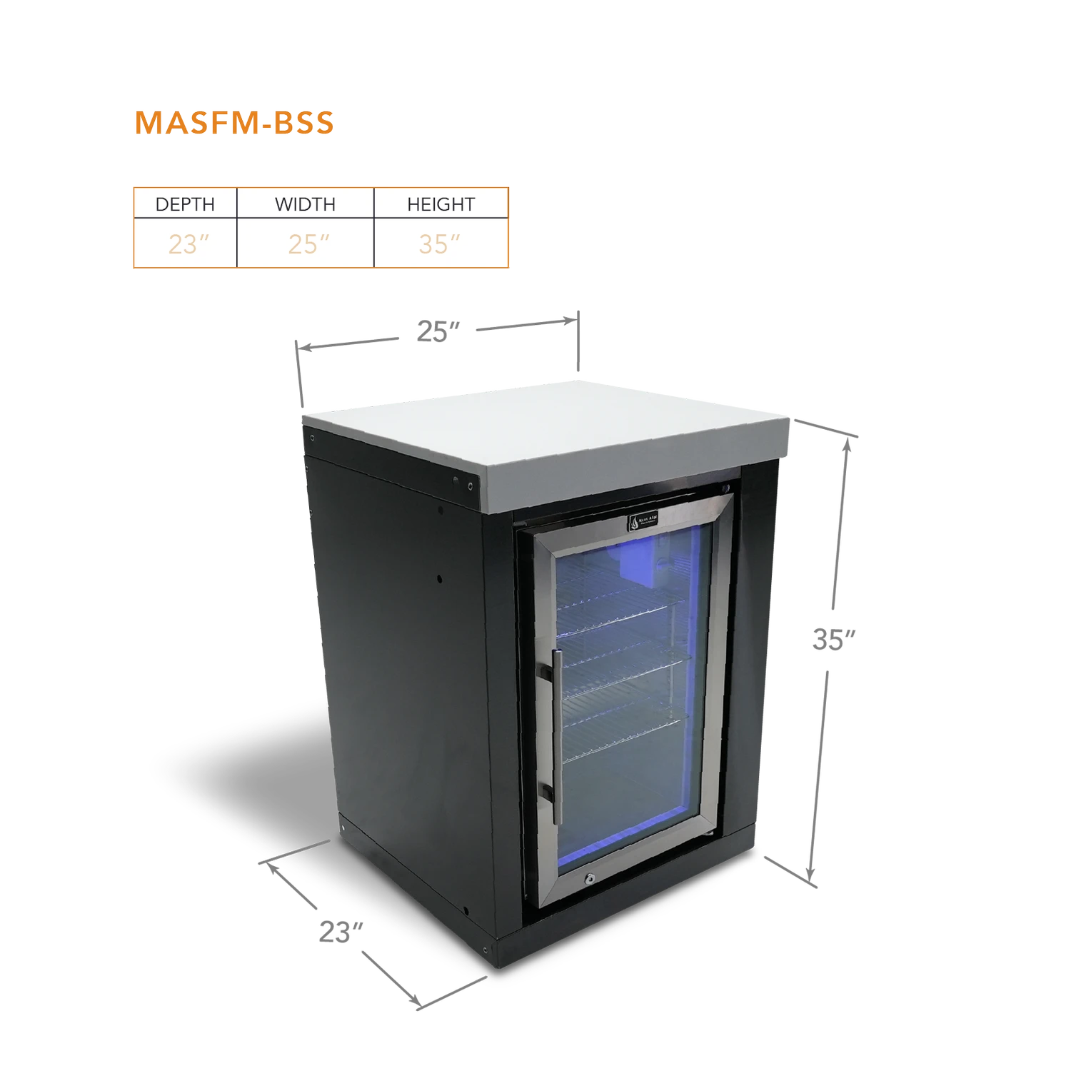 Mont Alpi Black Stainless Steel Single Fridge Module - MASFM-BSS 4 Mont Alpi Black Stainless Steel Single Fridge Module - MASFM-BSS - Image 2