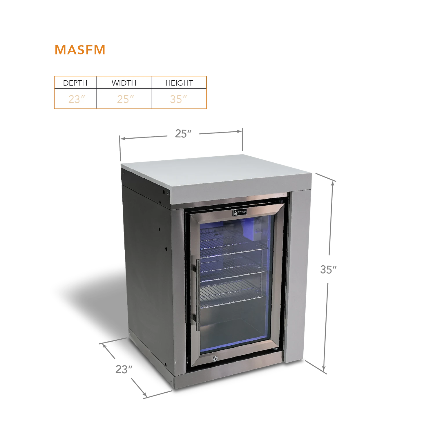 Mont Alpi Stainless Steel Single Fridge Module - MASFM 4 Mont Alpi Stainless Steel Single Fridge Module - MASFM - Image 2