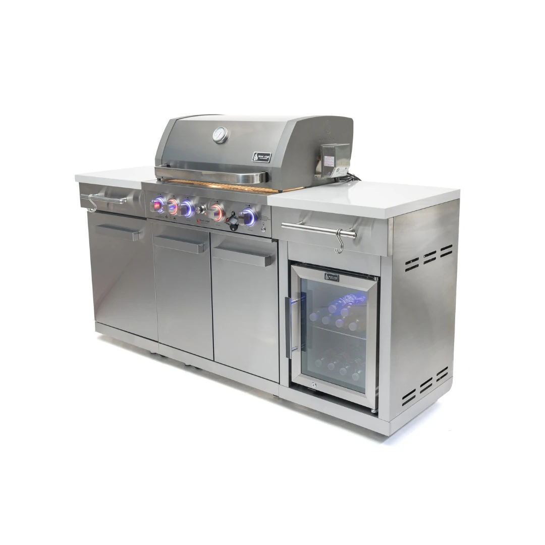 Mont Alpi 957 Stainless Steel Island With Compact Refrigerator - MA-957FC-SS 4 Mont Alpi 957 Stainless Steel Island With Compact Refrigerator - MA-957FC-SS - Image 2