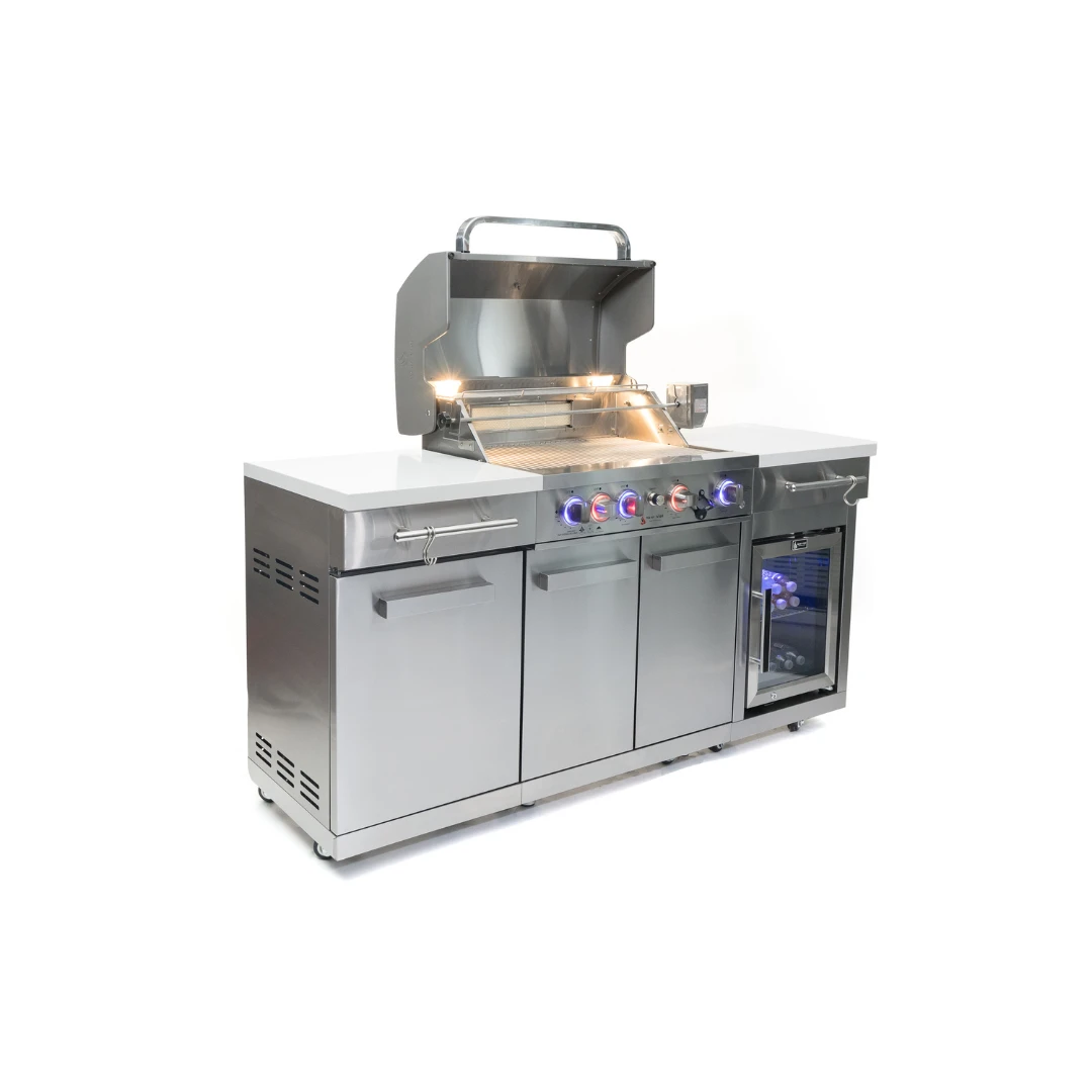 Mont Alpi 957 Stainless Steel Island With Compact Refrigerator - MA-957FC-SS 5 Mont Alpi 957 Stainless Steel Island With Compact Refrigerator - MA-957FC-SS - Image 3