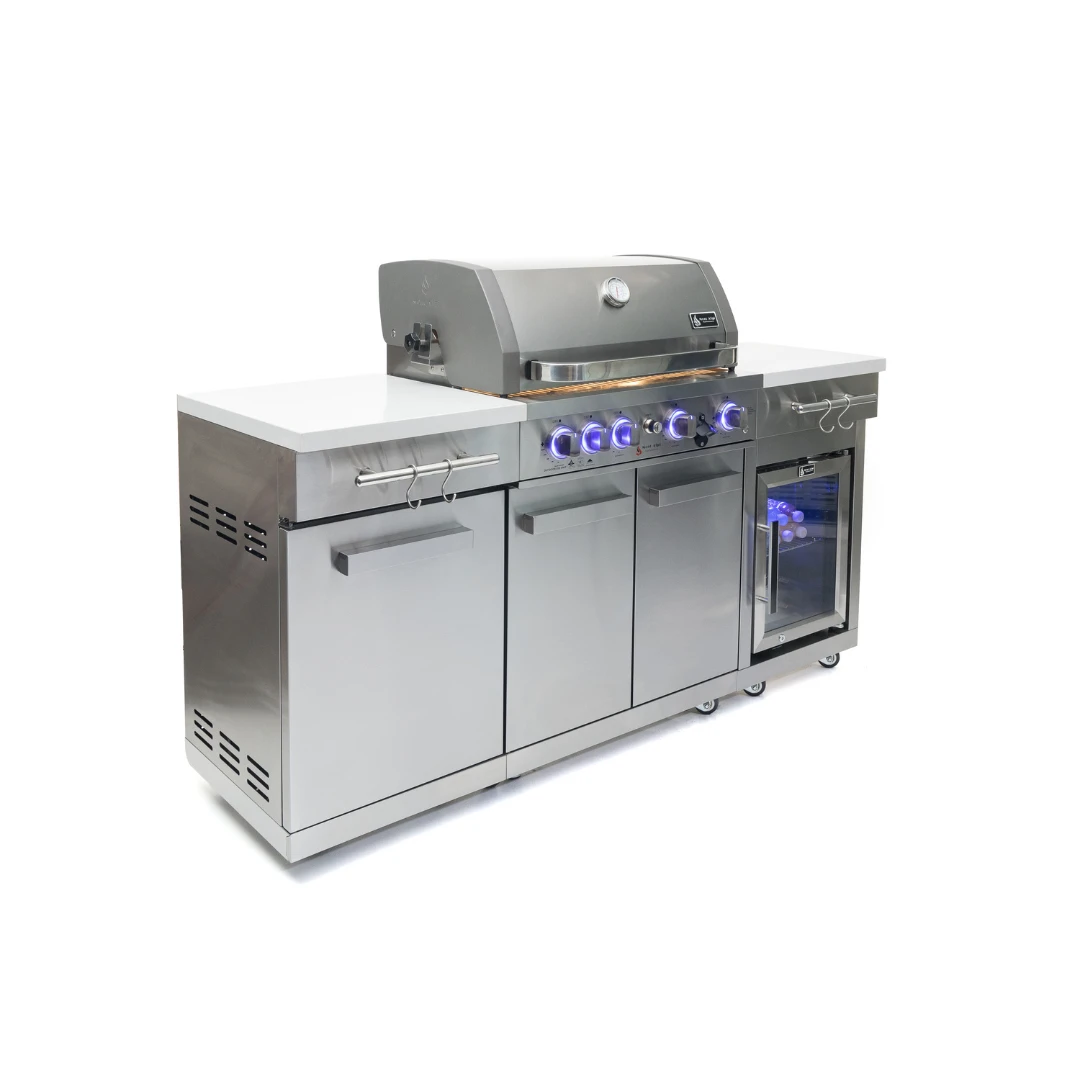 Mont Alpi 957 Stainless Steel Island With Compact Refrigerator - MA-957FC-SS 6 Mont Alpi 957 Stainless Steel Island With Compact Refrigerator - MA-957FC-SS - Image 4