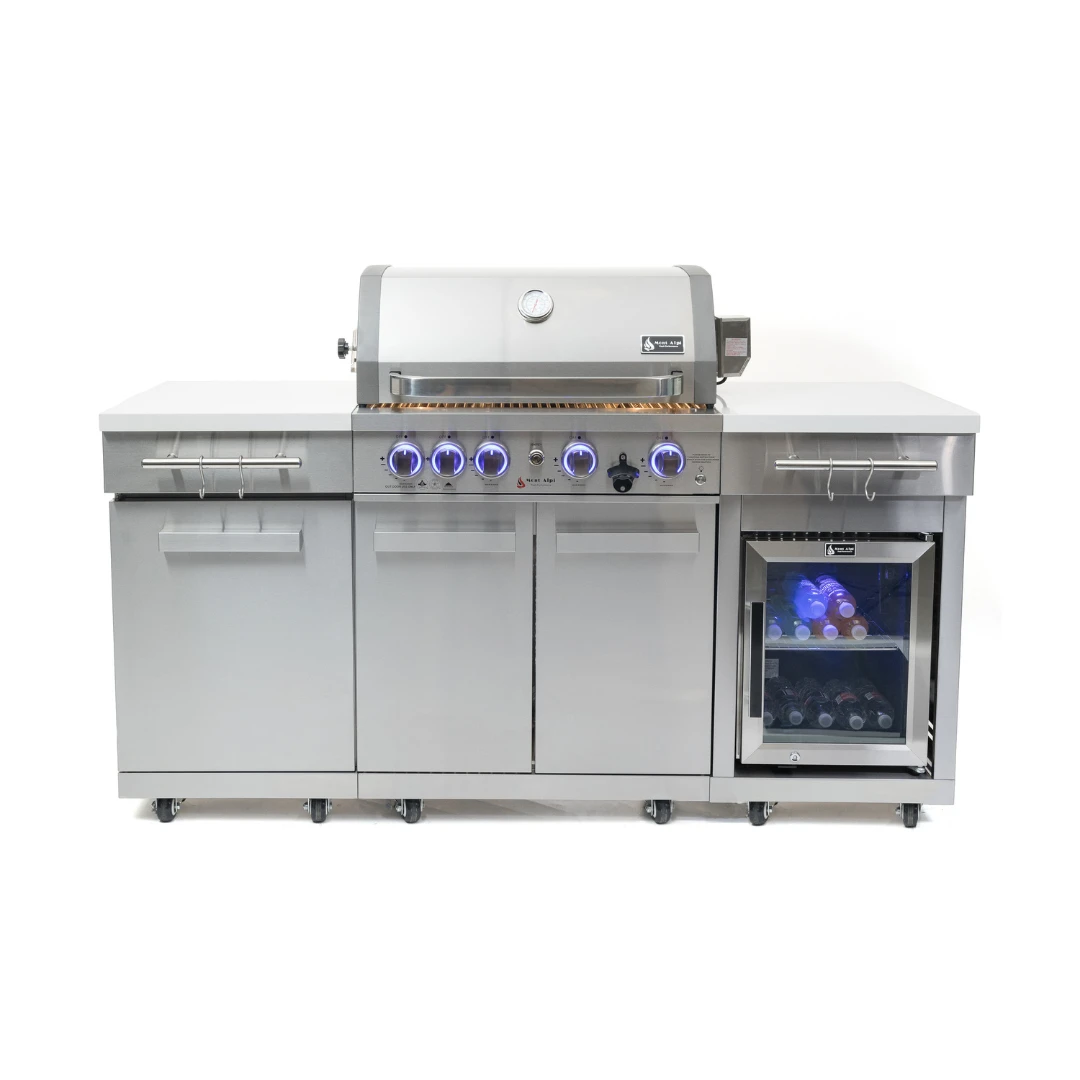 Mont Alpi 957 Stainless Steel Island With Compact Refrigerator - MA-957FC-SS 10 Mont Alpi 957 Stainless Steel Island With Compact Refrigerator - MA-957FC-SS - Image 8