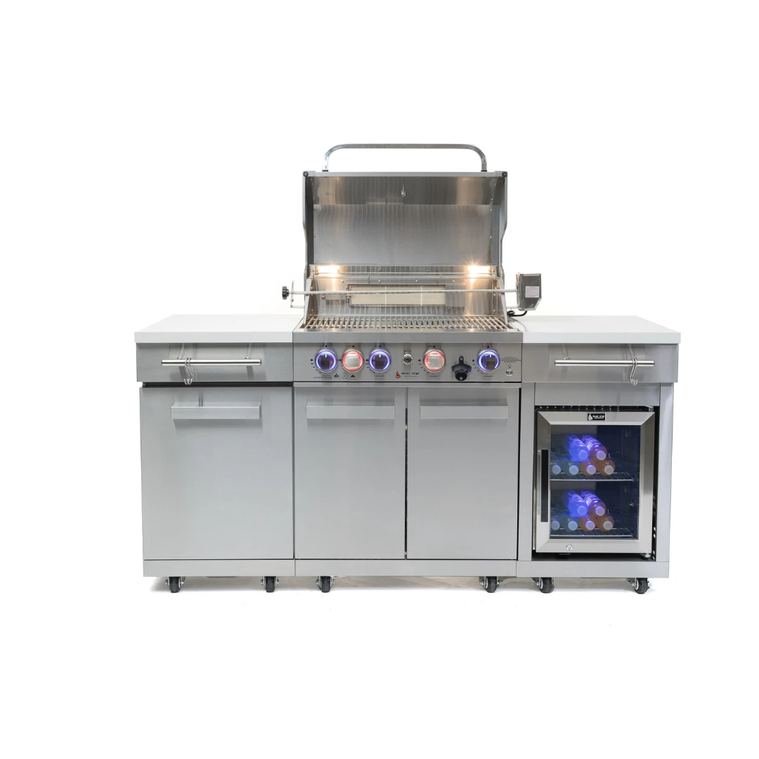 Mont Alpi 957 Stainless Steel Island With Compact Refrigerator - MA-957FC-SS 9 Mont Alpi 957 Stainless Steel Island With Compact Refrigerator - MA-957FC-SS - Image 7