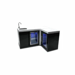 Mont Alpi Black Stainless Steel Beverage Center With 90 Degree Corner And Fridge Cabinet - MA-BEVBSS90C 13 Mont Alpi Black Stainless Steel Beverage Center With 90 Degree Corner And Fridge Cabinet - MA-BEVBSS90C -Outdoor Kitchen Shop Mont Alpi Black Stainless Steel Beverage Center with 90 Degree Corner and fridge Cabinet 3