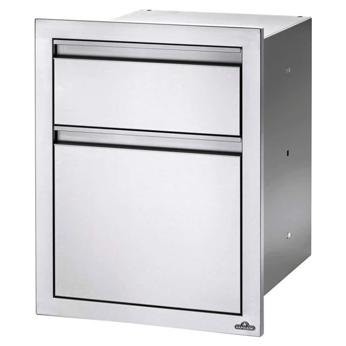 Napoleon 18" X 24" Double Drawer: Waste Bin - BI-1824-1W 4 Napoleon 18" X 24" Double Drawer: Waste Bin - BI-1824-1W - Image 2