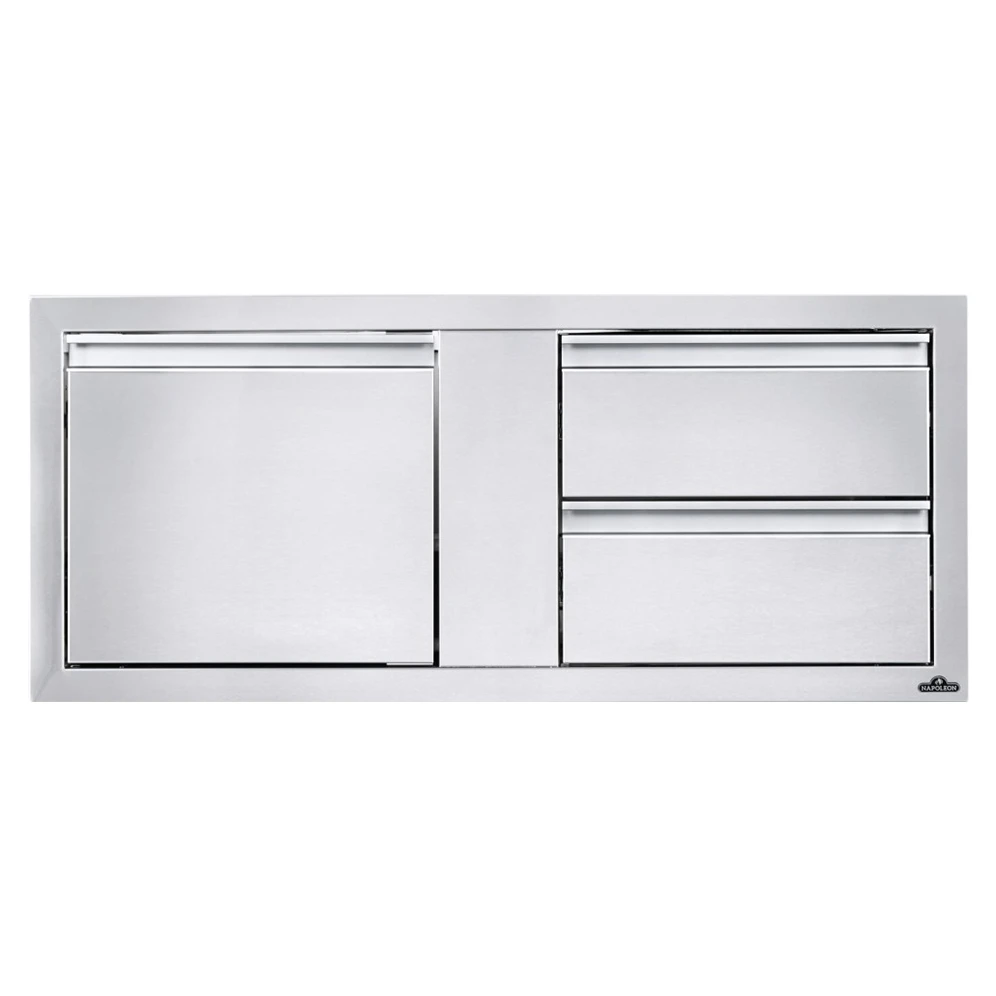 Napoleon 42" X 16" Single Door & Double Drawer Combo - BI-4216-1D2DR 4 Napoleon 42" X 16" Single Door & Double Drawer Combo - BI-4216-1D2DR - Image 2