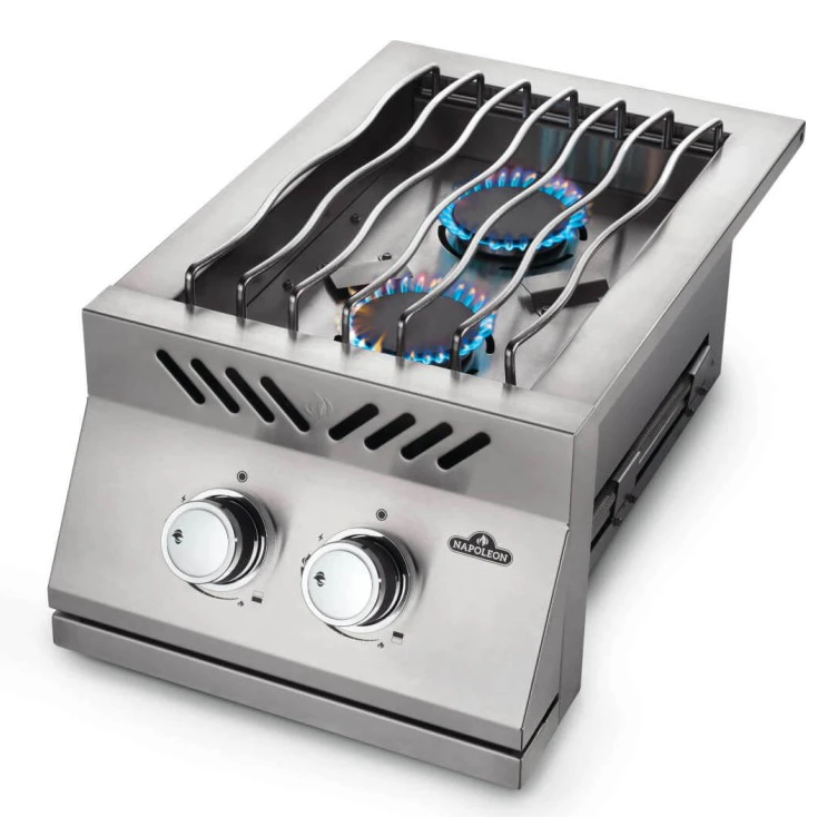 Napoleon Built-in 500 Series Inline Dual Range Top Burner With Stainless Steel Cover - BI12RT 6 Napoleon Built-in 500 Series Inline Dual Range Top Burner With Stainless Steel Cover - BI12RT - Image 4