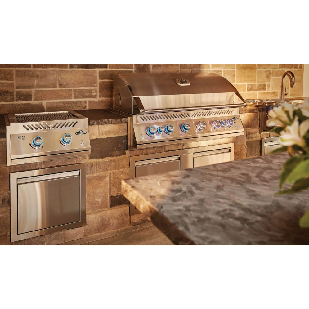 Napoleon 700 Series 18-Inch Built-In Dual Infrared Burner With Stainless Steel Cover - BIB18IR 10 Napoleon 700 Series 18-Inch Built-In Dual Infrared Burner With Stainless Steel Cover - BIB18IR - Image 8