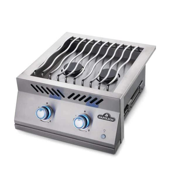 Napoleon 700 Series 18-Inch Built-In Dual Range Top Burner With Stainless Steel Cover - BIB18RT 4 Napoleon 700 Series 18-Inch Built-In Dual Range Top Burner With Stainless Steel Cover - BIB18RT - Image 2