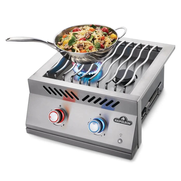 Napoleon 700 Series 18-Inch Built-In Dual Range Top Burner With Stainless Steel Cover - BIB18RT 5 Napoleon 700 Series 18-Inch Built-In Dual Range Top Burner With Stainless Steel Cover - BIB18RT - Image 3