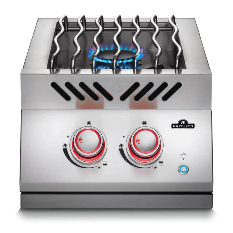 Napoleon 700 Series 12-Inch Inline Dual Range Side Burner With Stainless Steel Cover - BIB12RT 4 Napoleon 700 Series 12-Inch Inline Dual Range Side Burner With Stainless Steel Cover - BIB12RT - Image 2