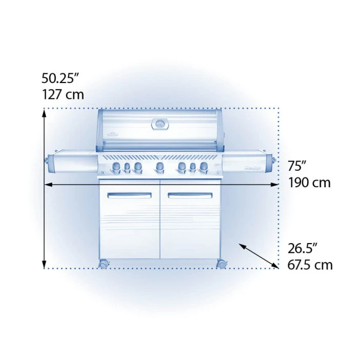 Napoleon Prestige 665 Gas Grill With Infrared Side & Rear Burners - P665RSIB 4 Napoleon Prestige 665 Gas Grill With Infrared Side & Rear Burners - P665RSIB - Image 2
