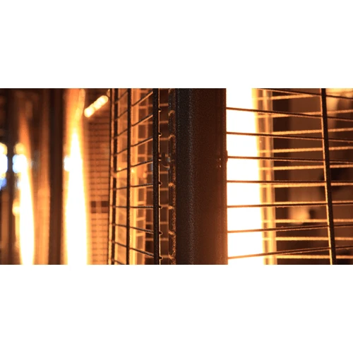 RADtec Tower Flame Patio Heater - Black And Grey Wicker 6 RADtec Tower Flame Patio Heater - Black And Grey Wicker - Image 4