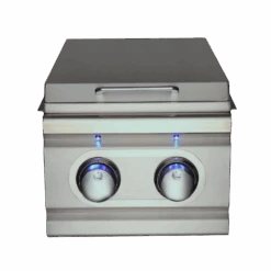 RCS Cutlass Double Side Burner With Lid 17 RCS Cutlass Double Side Burner With Lid -Outdoor Kitchen Shop RDB1EL RDB1ELLP1